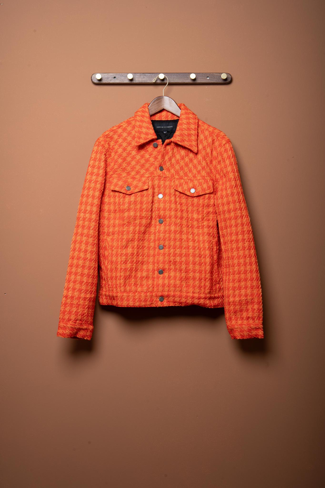 HOUNDSTOOTH TWEED JKT