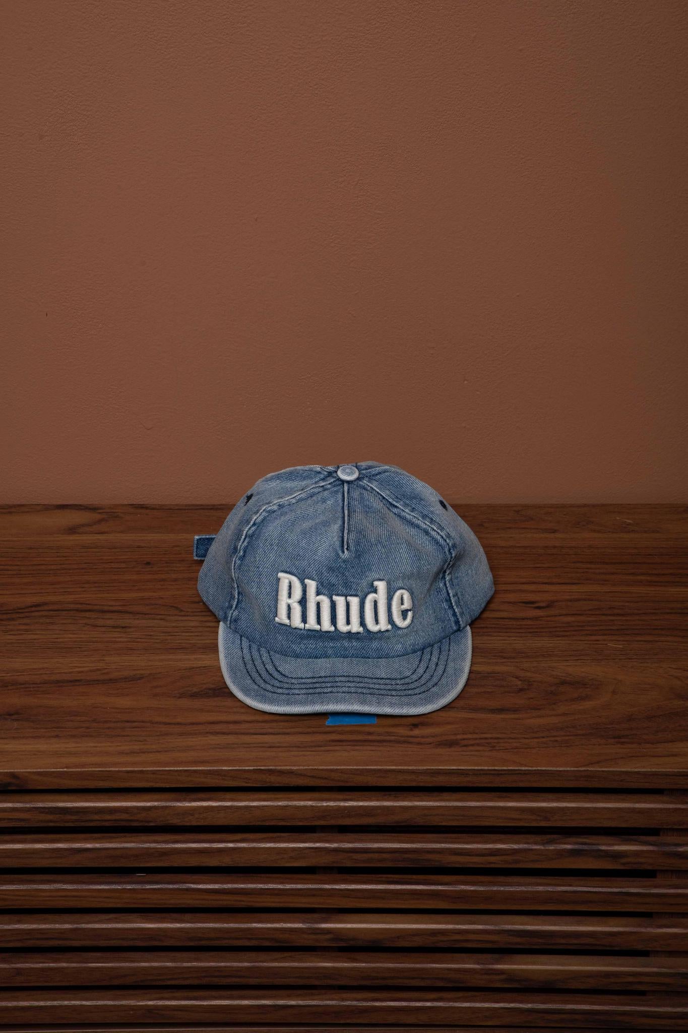 RHUDE LOGO DENIM HAT