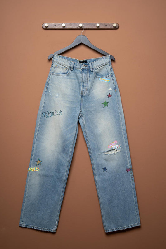 Bandaid Baggy Jeans