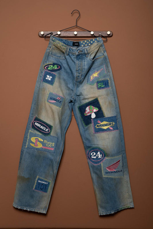 Moto Patch Jeans