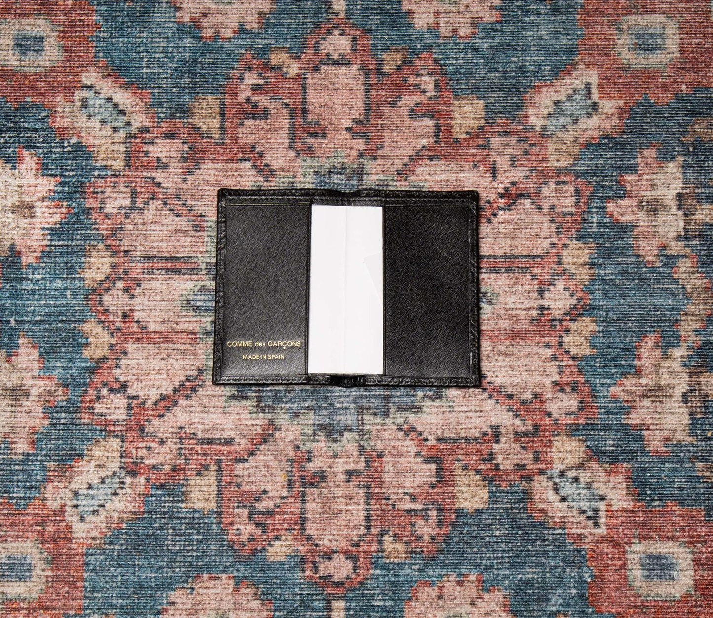 EMBOSSED FOLD WALLET- BLACK