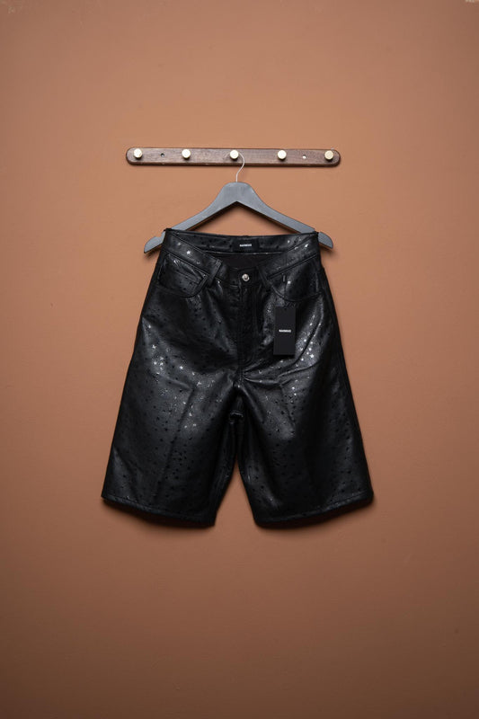 Leather Star Baggy Carpenter  Shorts